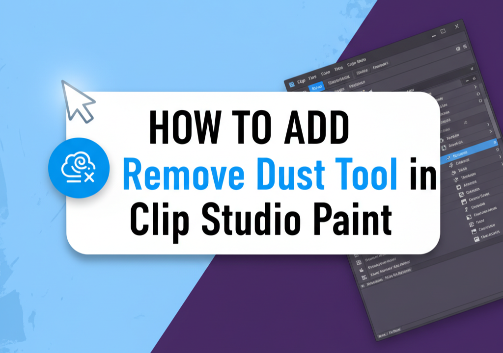 How to add Remove Dust Tool in Clip Studio Paint