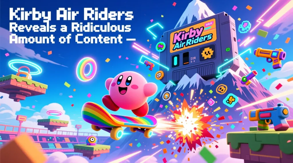 Kirby Air Riders Reveals a Ridiculous Amount of Content
