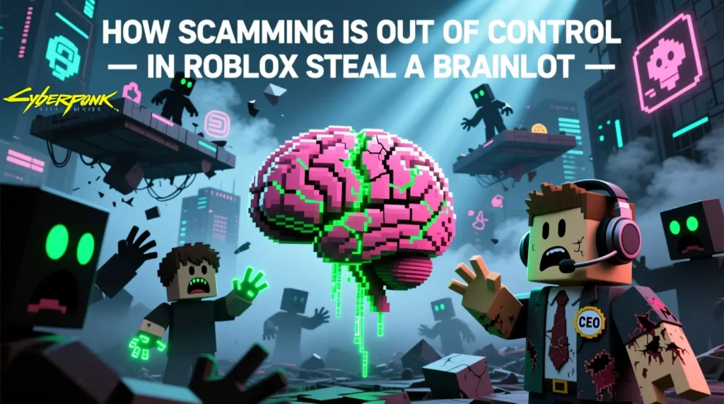 How Scamming Is Out Of Control In Roblox Steal A Brainrot