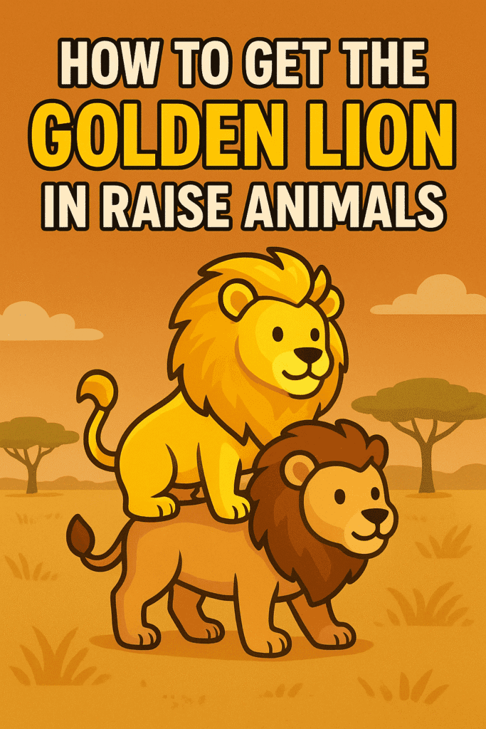 How to get the Golden Lion in Raise Animals