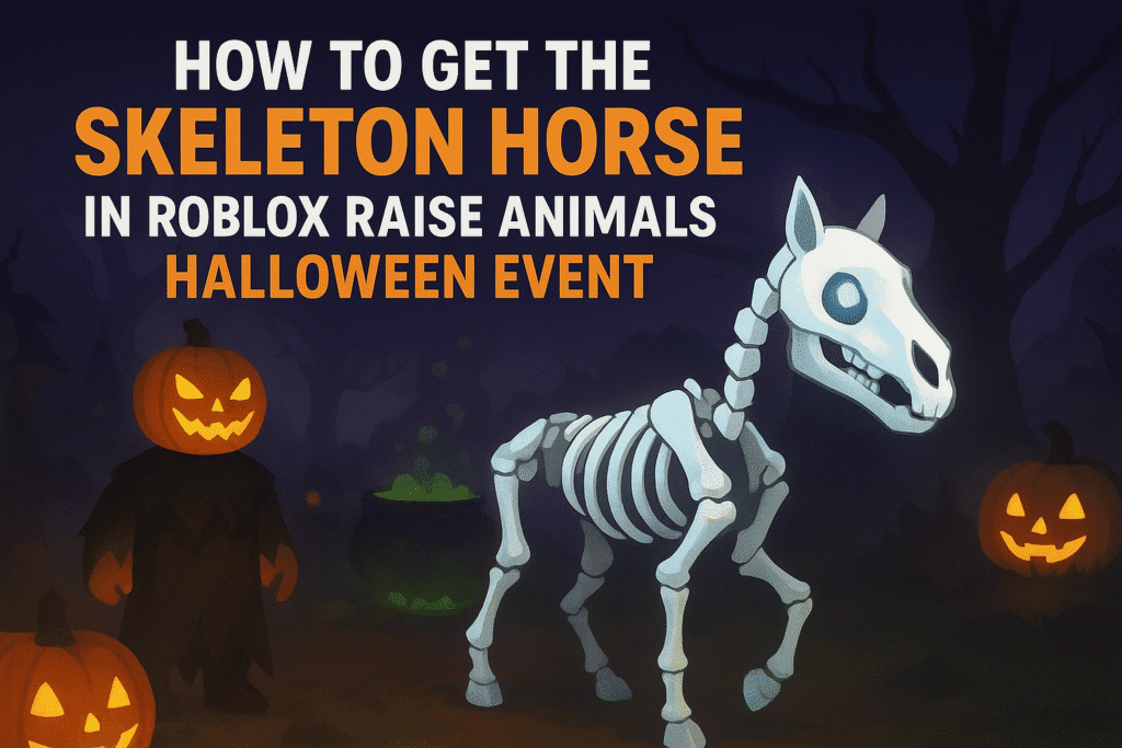 How to Get Skeleton Horse in Roblox Raise Animals Halloween Event?