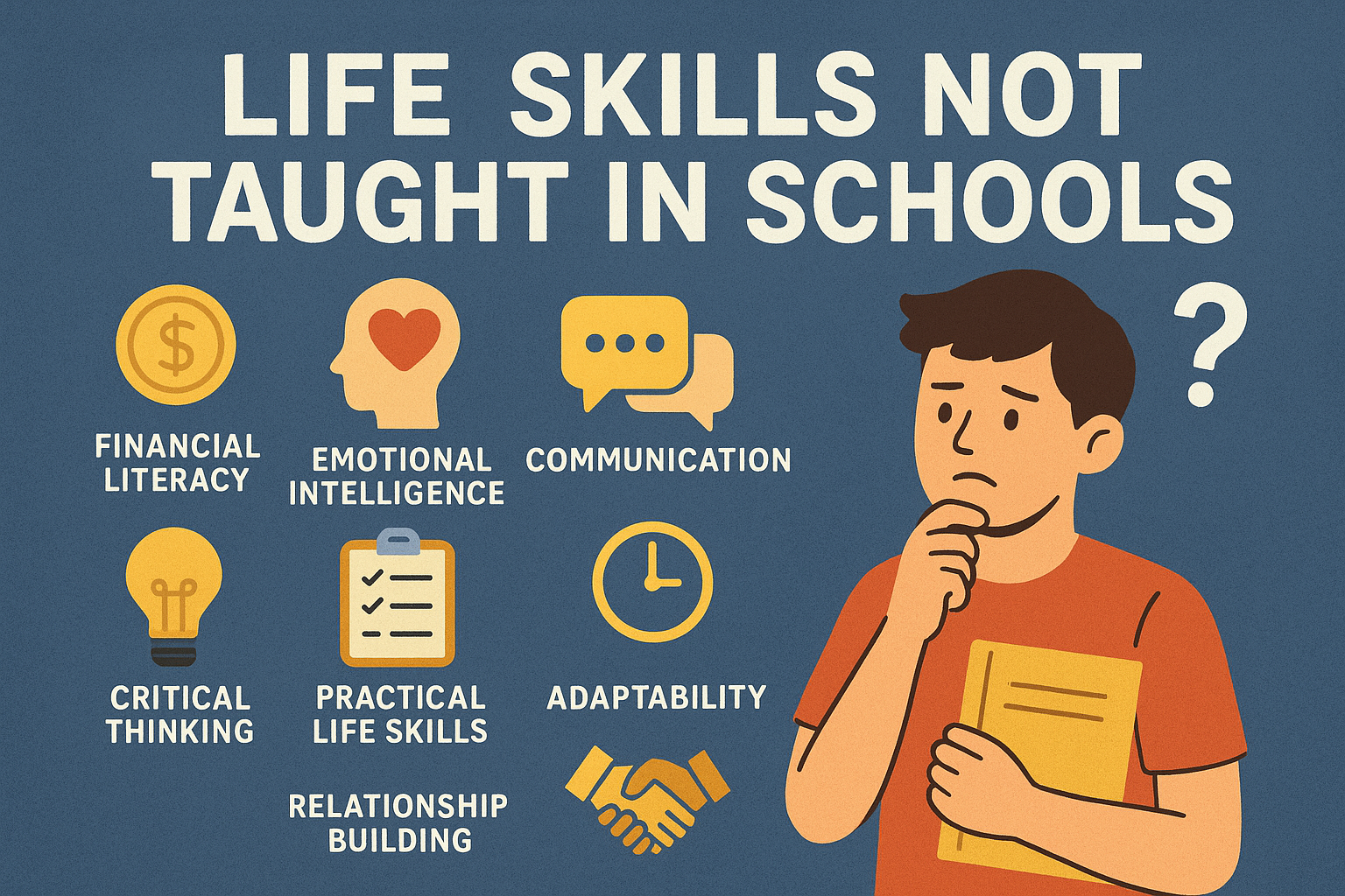 Life skills not taught in schools