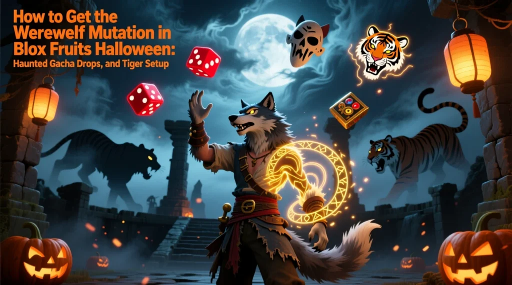 How to Get the Werewolf Mutation in Blox Fruits Halloween: Haunted Gacha Drops, and Tiger Setup