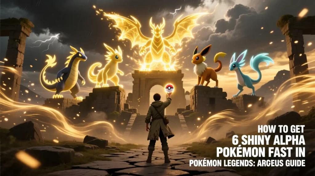 How to Get 6 Shiny Alpha Pokemon Fast in Pokemon Legends: Arceus