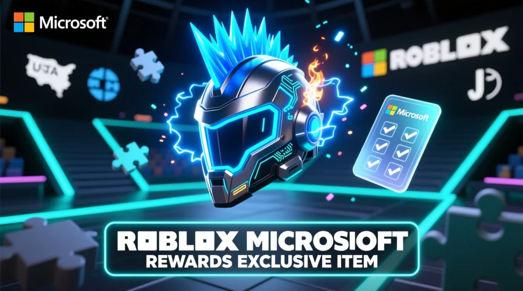 EVENT! HOW TO GET Blue Steel Mohawk Helmet! (ROBLOX MICROSOFT REWARDS EXCLUSIVE ITEM)