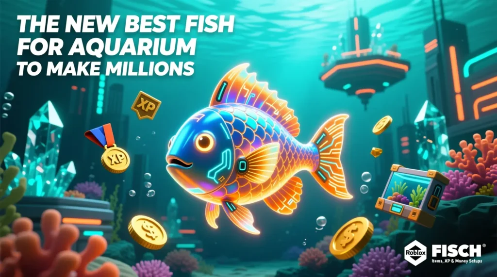 The NEW BEST FISH FOR AQUARIUM TO MAKE MILLIONS In FISCH Roblox: Items, XP & Money Setups