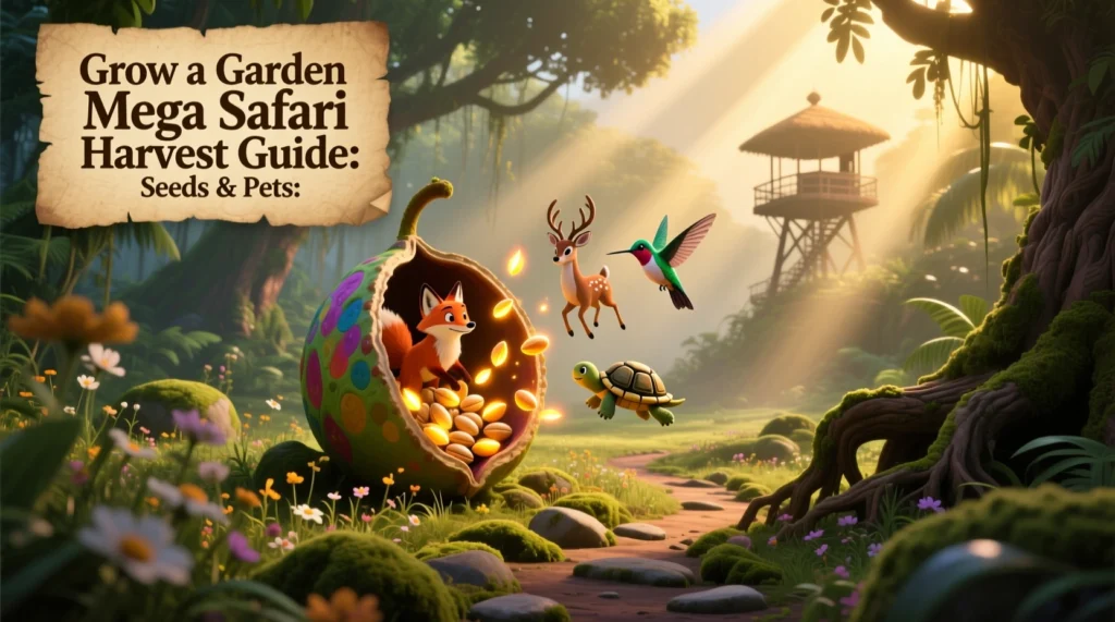 Grow a Garden Mega Safari Harvest Guide: Seeds & Pets