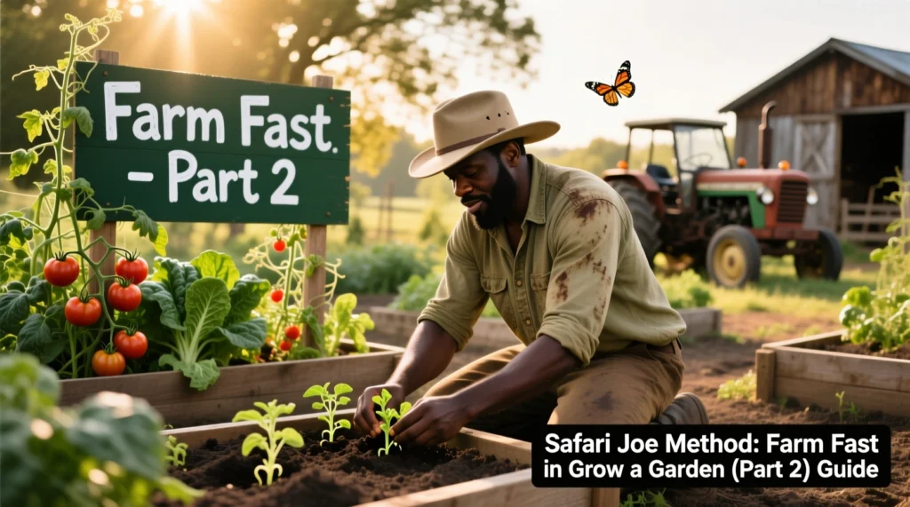 Safari Joe Method: Farm Fast in Grow a Garden (Part 2)