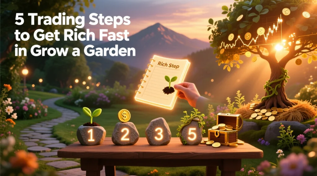 5 Trading Steps to Get Rich Fast in Grow a Garden