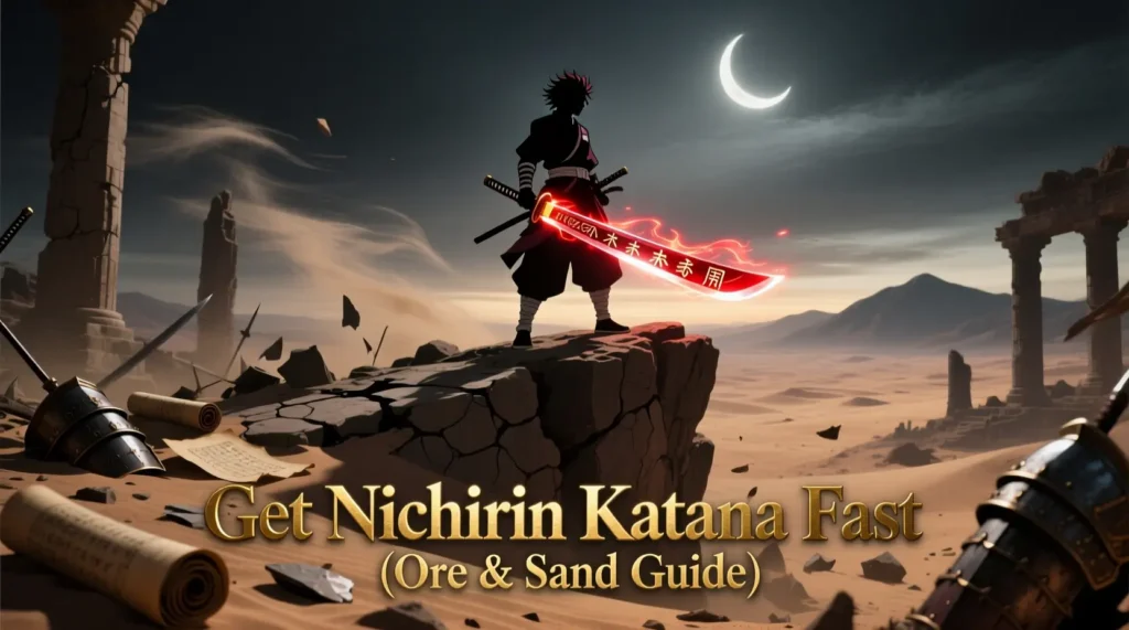 New Moon: Get Nichirin Katana Fast (Ore, Sand, Rank Guide)