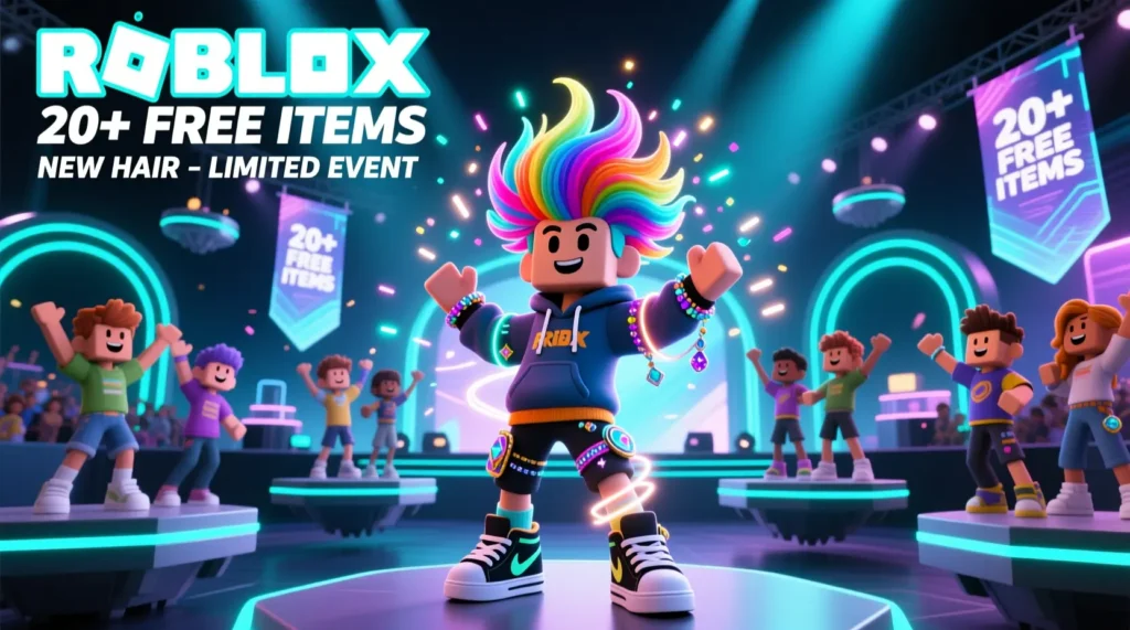 Roblox: 20+ Free Items & New Hair (Limited Events)