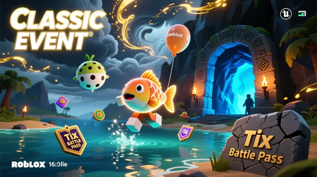 Complete CLASSIC EVENT Guide in Fish It Roblox – Classic Island, Tix Battle Pass, Cantelope Puffer & Iron Cavern