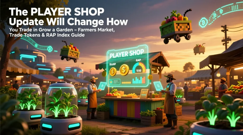 The PLAYER SHOP Update Will Change How You Trade in Grow a Garden – Farmers Market, Trade Tokens & RAP Index Guide