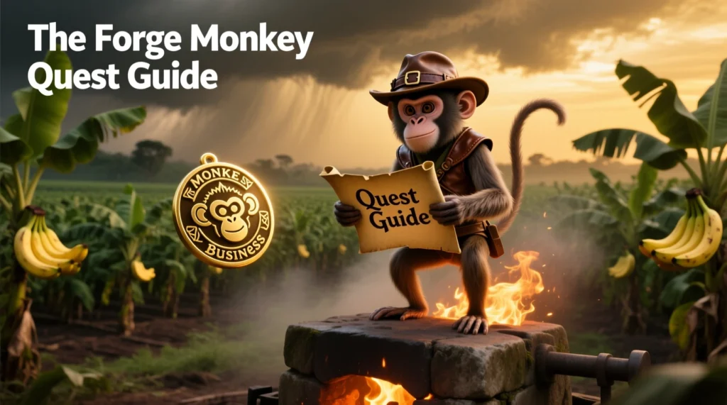 The Forge Monkey Quest Guide – Monkey Location, Banana Farming, and Monke Business Badge Rewards​