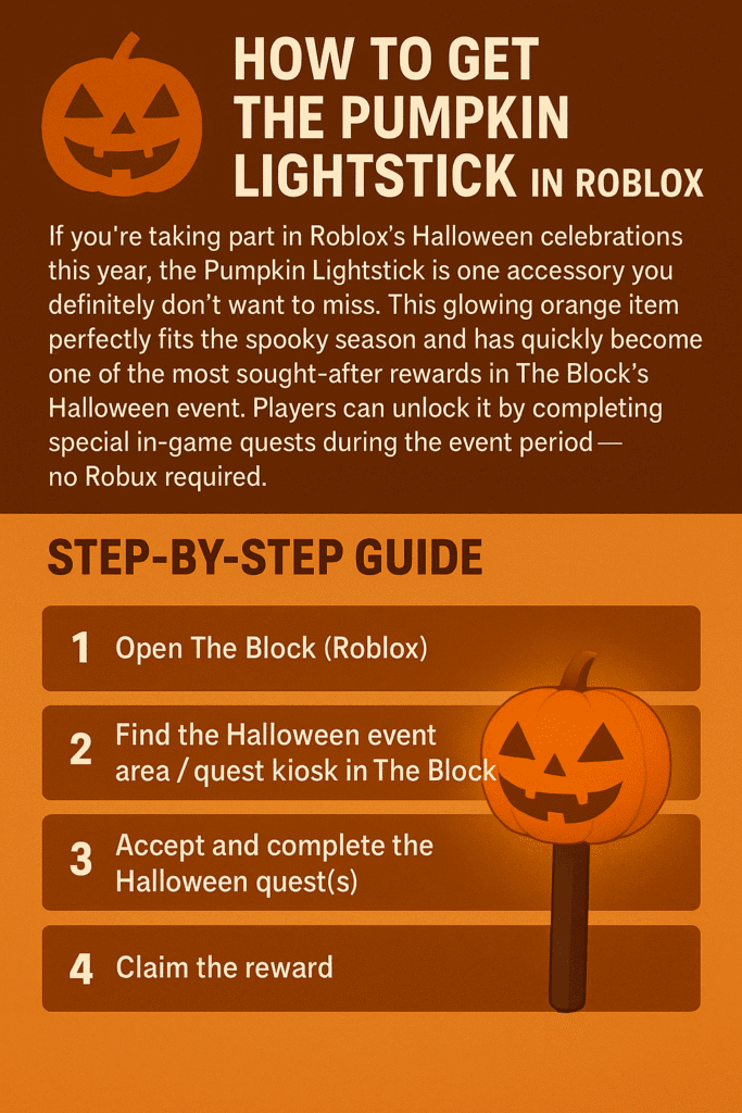 How to get the Pumpkin Lightstick