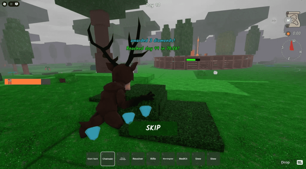 99 nights in the forest controls Guide