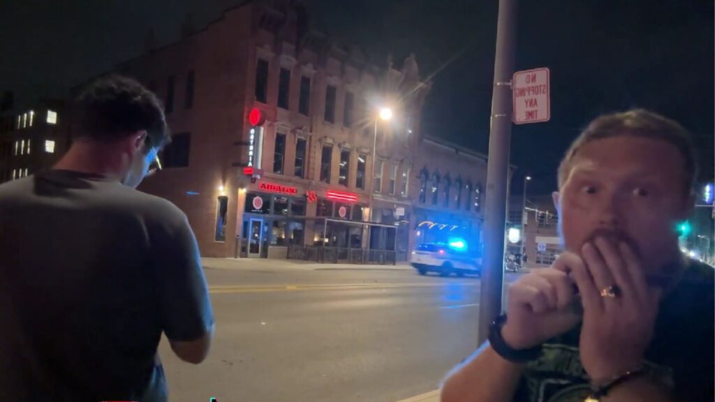 Streamer GhillieGunner accidentally captures a hit-and-run (Image via Twitch/@Ghillie_Gunner)