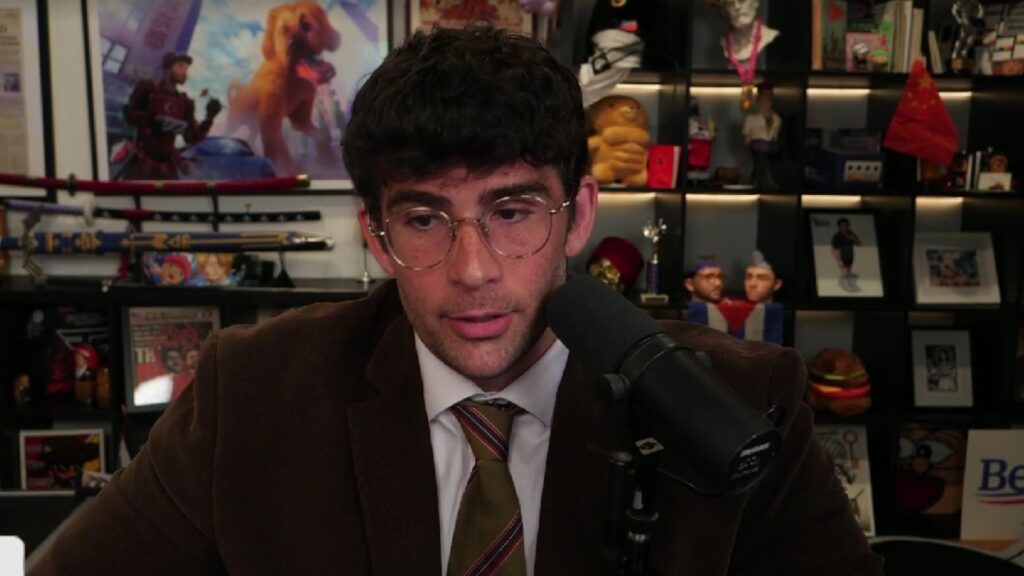 Hasan Piker reflects on Donald Trump banning transgender athletes from competing (Image via Twitch/@hasanabi)