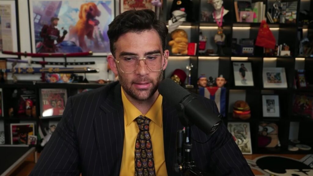 The streamer has a clear explanation (Image via YouTube/@HasanAbi)