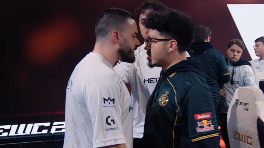 Two Call of Duty pros had an apparent physical altercation (Source: Call of Duty League/YouTube)