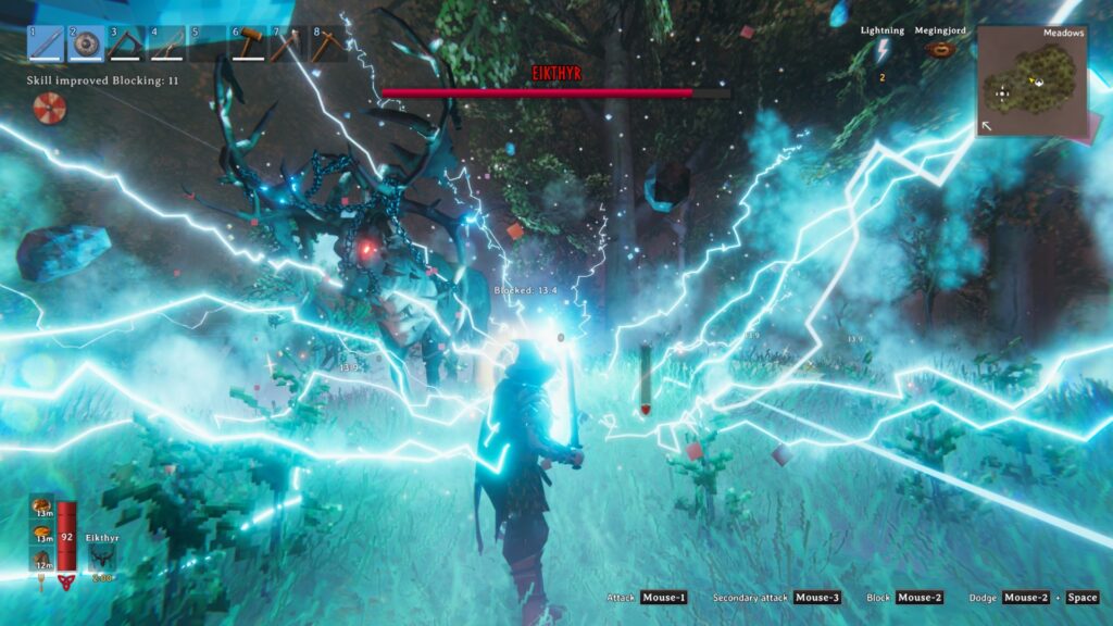 Defeat the Eikthyr and claim its trophy in Valheim (Image via Coffee Stain