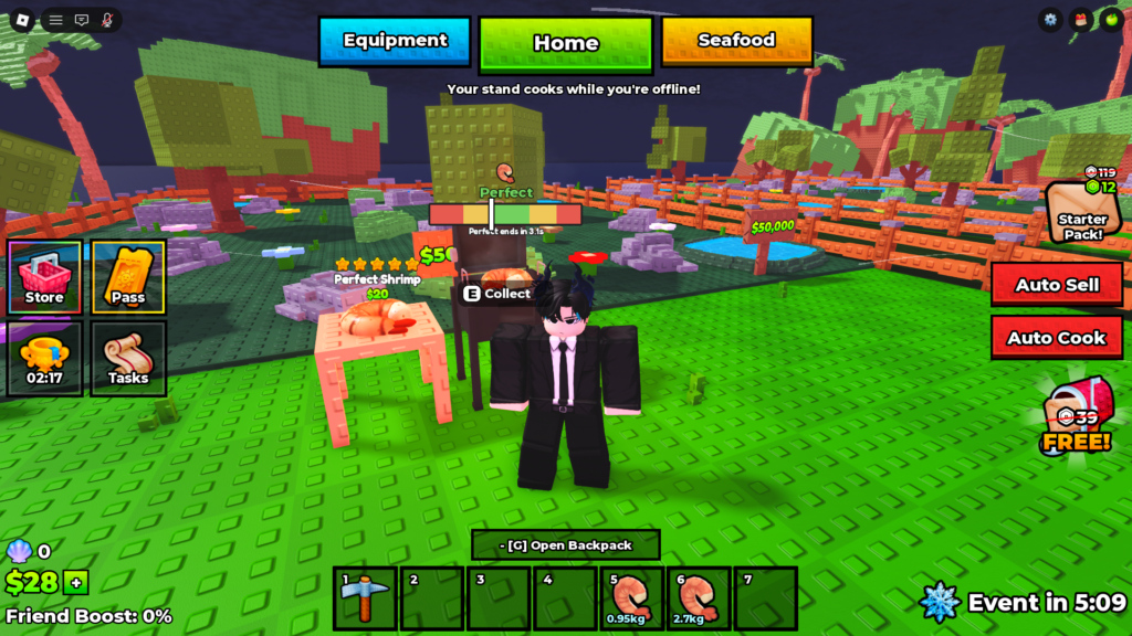 My Seafood Stand (Image via Roblox Corporation)