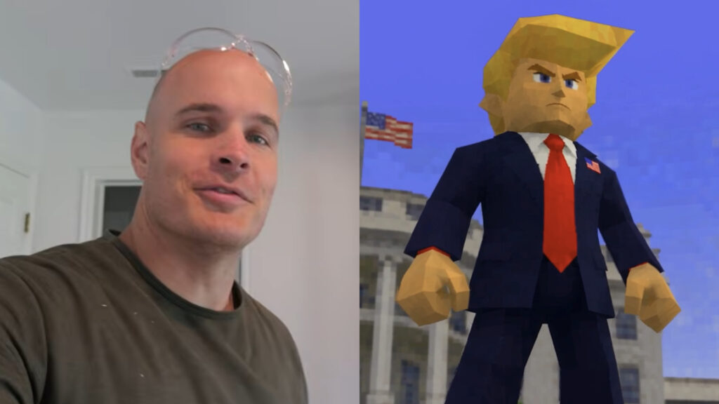 YouTuber slams White House for posting Trump Zelda video (Image via JerryRigEverything_YouTube, White House_X)
