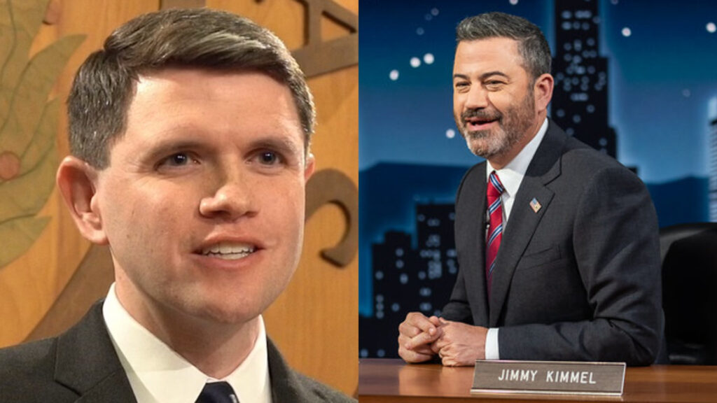 Kimmel calls out the FCC over James Talarico interview (Image via Antonioaesparza/Wikimedia Commons, Biden White House Archived/Flickr)