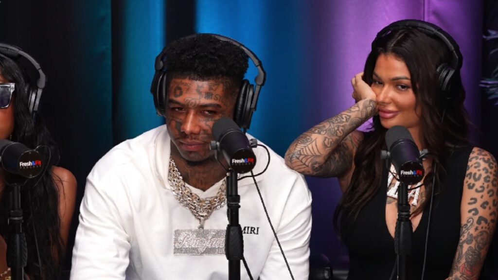 Blueface addresses racism (Image via Rumble/@freshandfit)