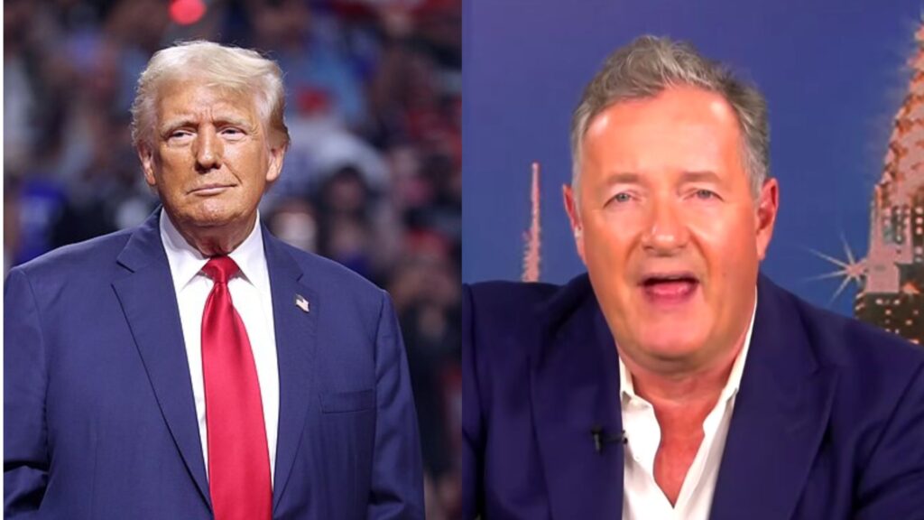 Piers Morgan criticizes Donald Trump (Image via commons.wikimedia.org and YouTube/@PiersMorganUncensored