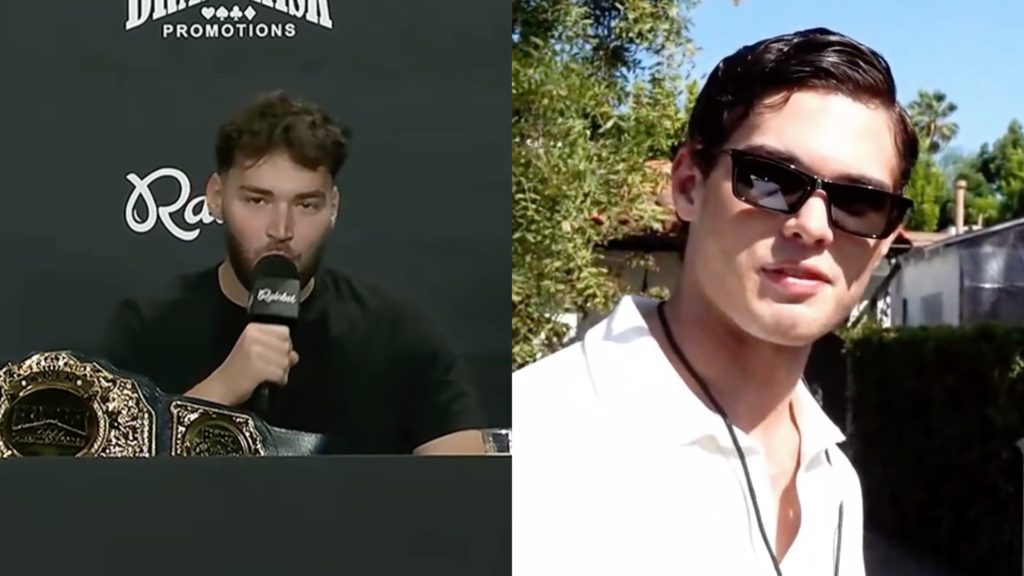 Adin Ross speaks out on Clavicular facing criminal charges (Image via YouTube/@AdinRoss and Kick/Clavicular)