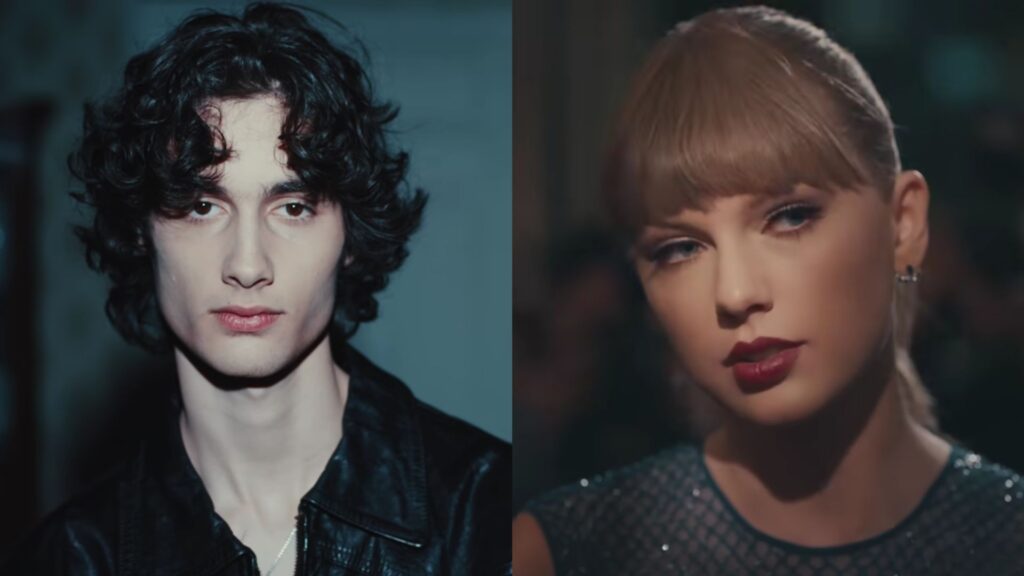 Sombr reveals advice from Taylor Swift (Images via YouTube/@somb.r and @TaylorSwift)
