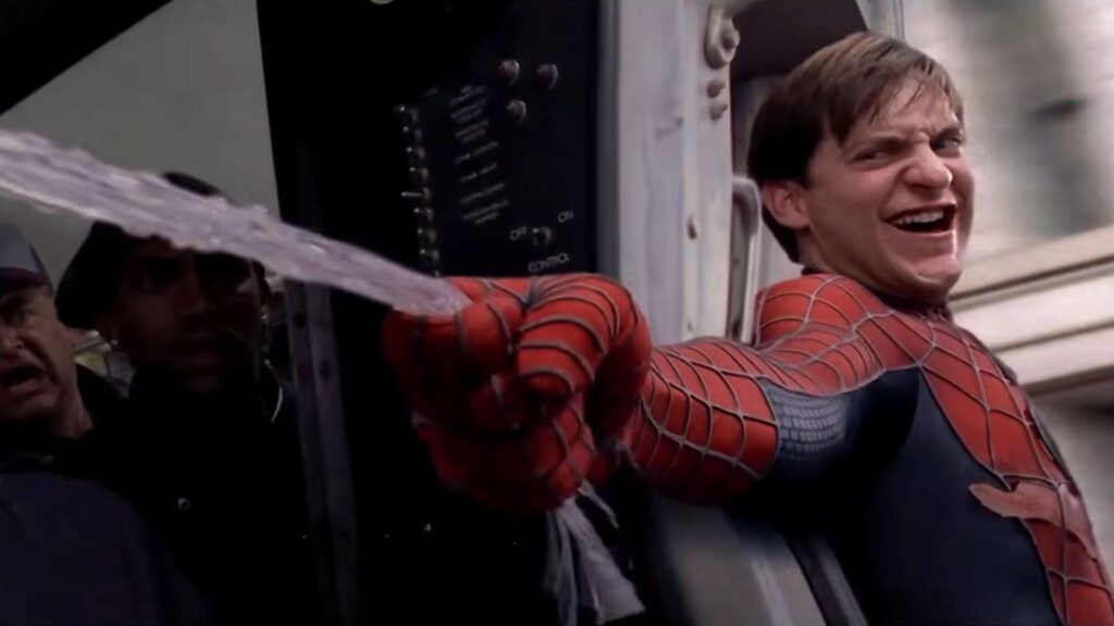 Tobey Maguire as Spider-Man (Image via Sony Pictures Entertainment)