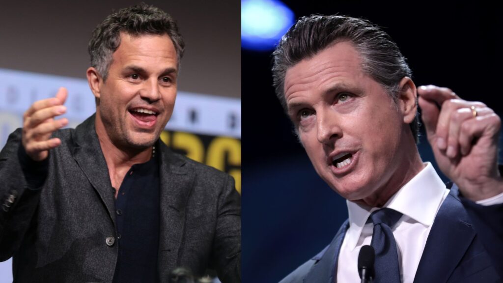 Mark Rufallo reacts to Gavin Newsom (Image via Wikimedia Commons/Gage Skidmore)