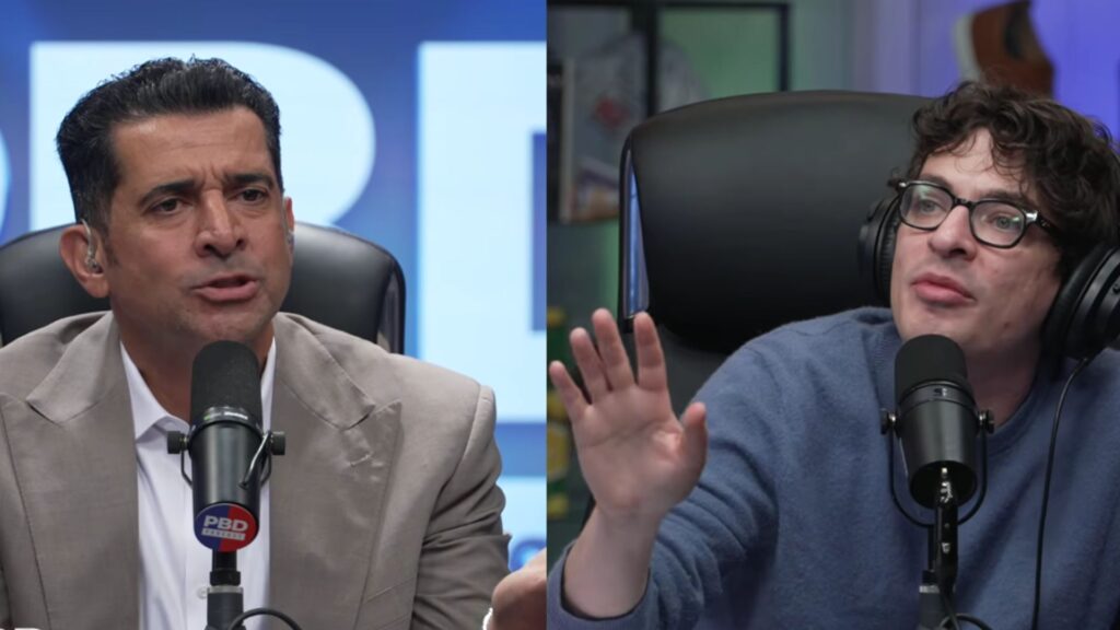 Adam Friedland goes off on the Patrick Bet-David and his co-host (Image via YouTube/@PBDPodcast)